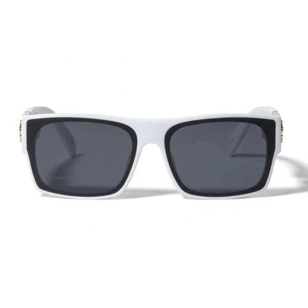 White Square Sunglasses Men Luxury, Baddie, Summer, Vacation, Shield Style, Edgy